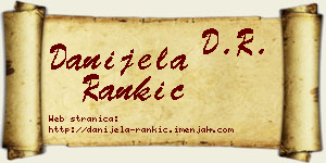 Danijela Rankić vizit kartica